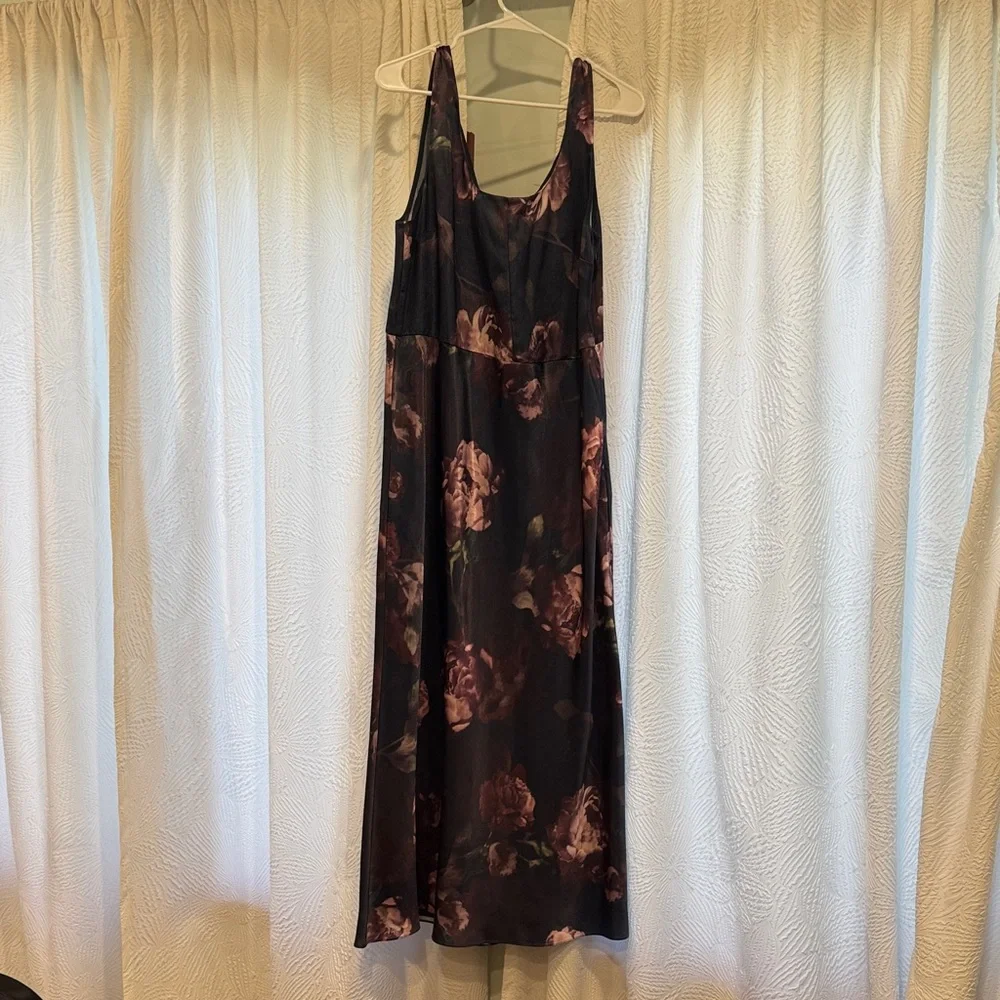 Vince Night Garden Floral Silky Midi Dress *NWT*